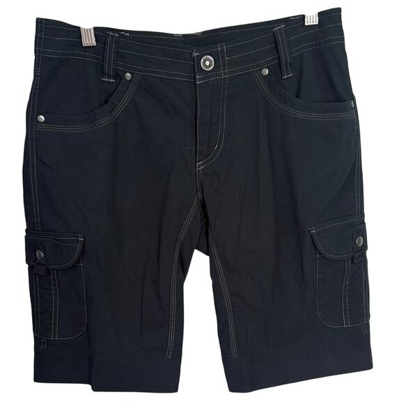 Kuhl Women’s Black Splash Cargo Activewear 11” Shorts W1273 Sz 6 - Picture 1 of 10
